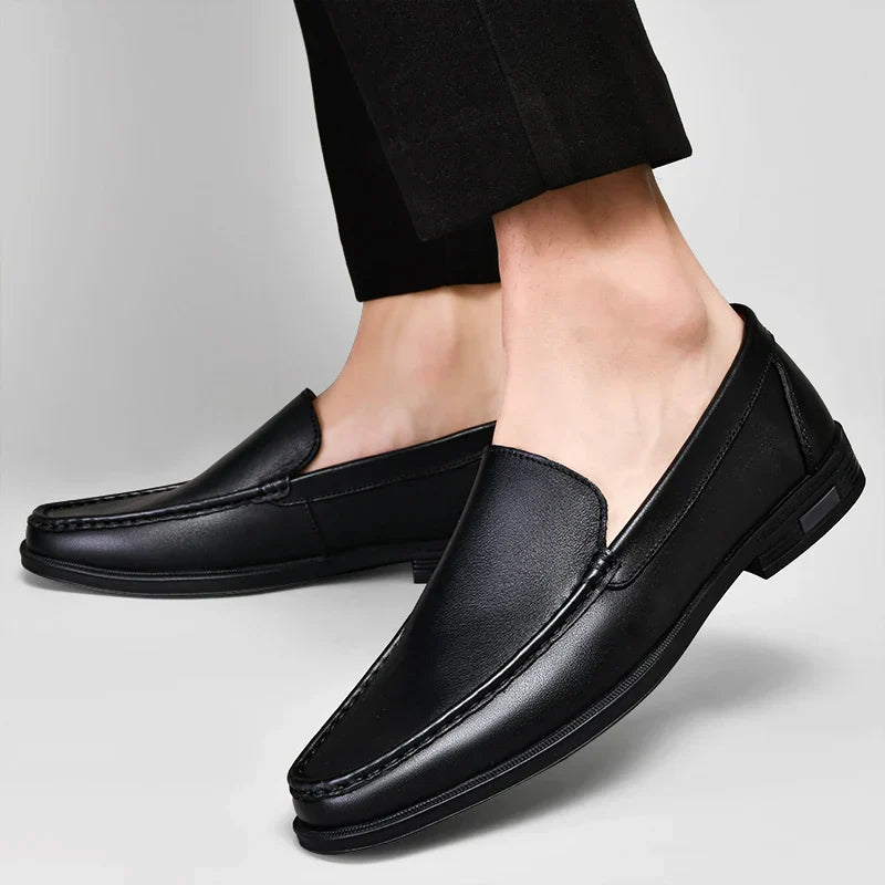 Heren Leren Loafers – Klassieke Instappers van Echt Leer met Comfortabele Zool