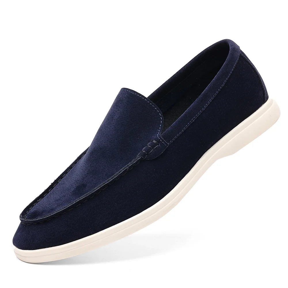 Klassieke Formele Schoenen voor Mannen – Suède Leren Instappers voor Bruiloft en Feest