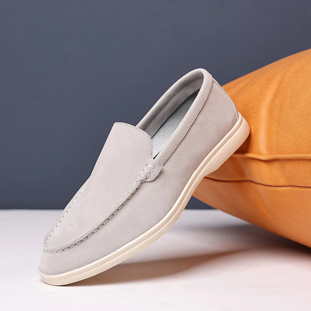 Klassieke Formele Schoenen voor Mannen – Suède Leren Instappers voor Bruiloft en Feest