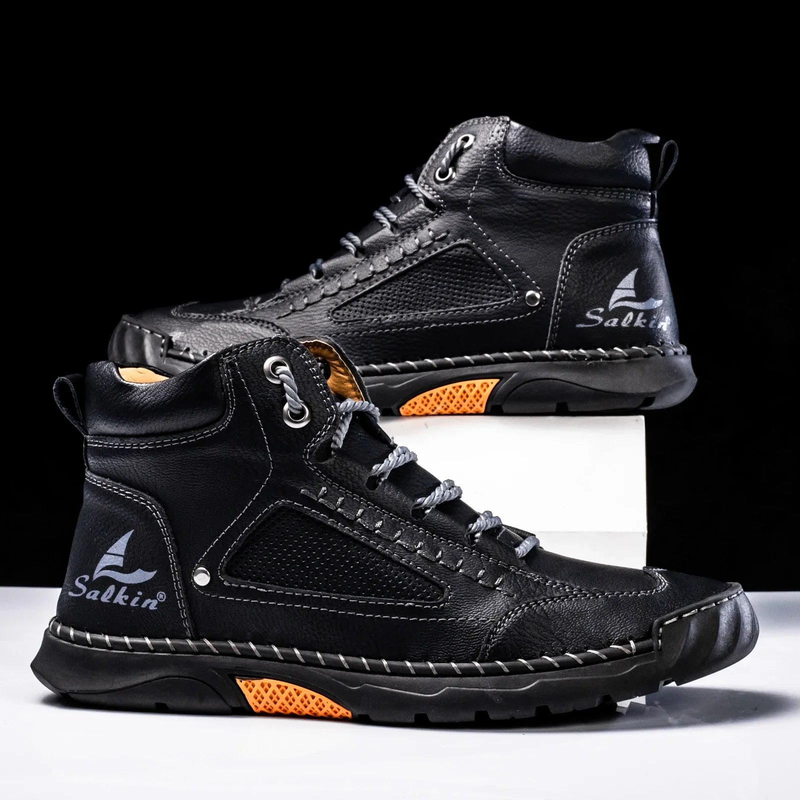 Hoge Top Schoenen – Premium Leer, Waterdicht en Ademend voor Ultiem Comfort