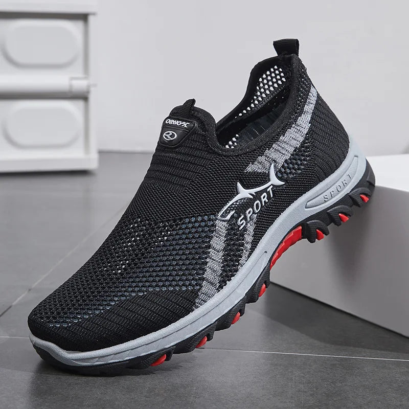Sport Sneakers Heren – Lichtgewicht Slip-On, Ademend & Comfortabel