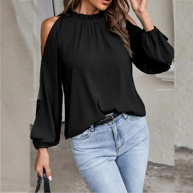 Stijlvolle Dames Top met Lange Mouwen – Elegant, Comfortabel & Tijdloos Design