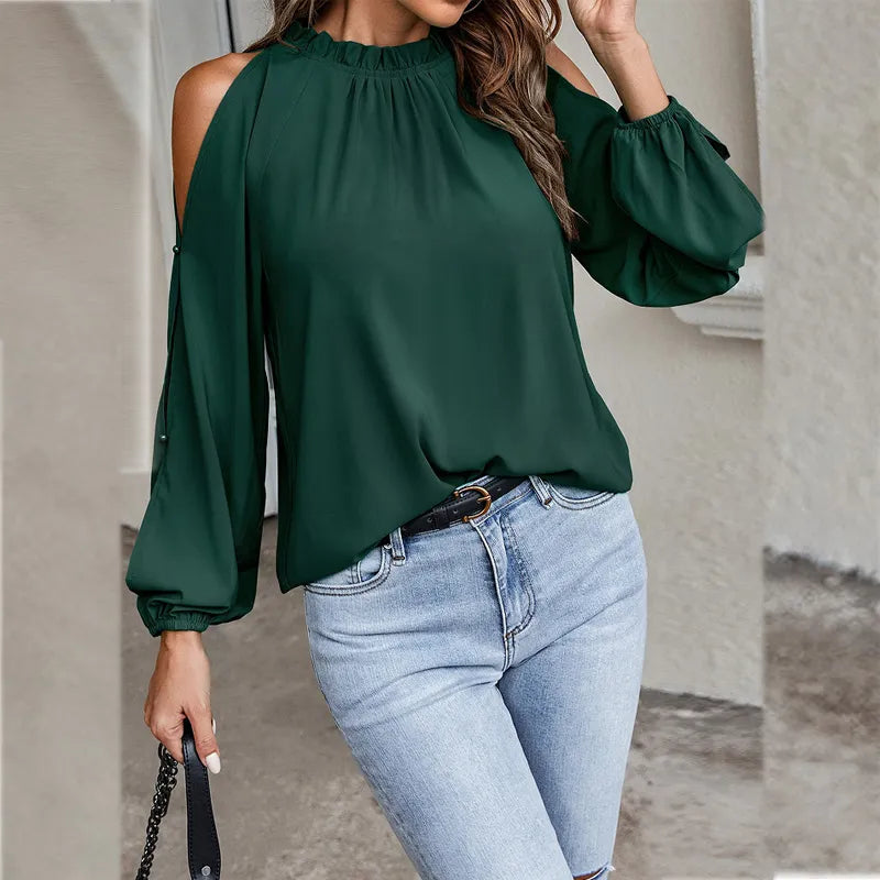 Stijlvolle Dames Top met Lange Mouwen – Elegant, Comfortabel & Tijdloos Design