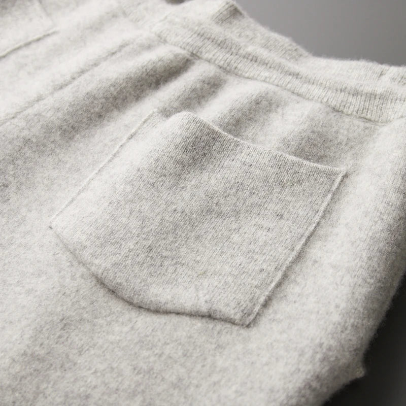 Luxe Kasjmier Broek voor Heren – Comfortabele Lounge Pants met Verfijnde Pasvorm