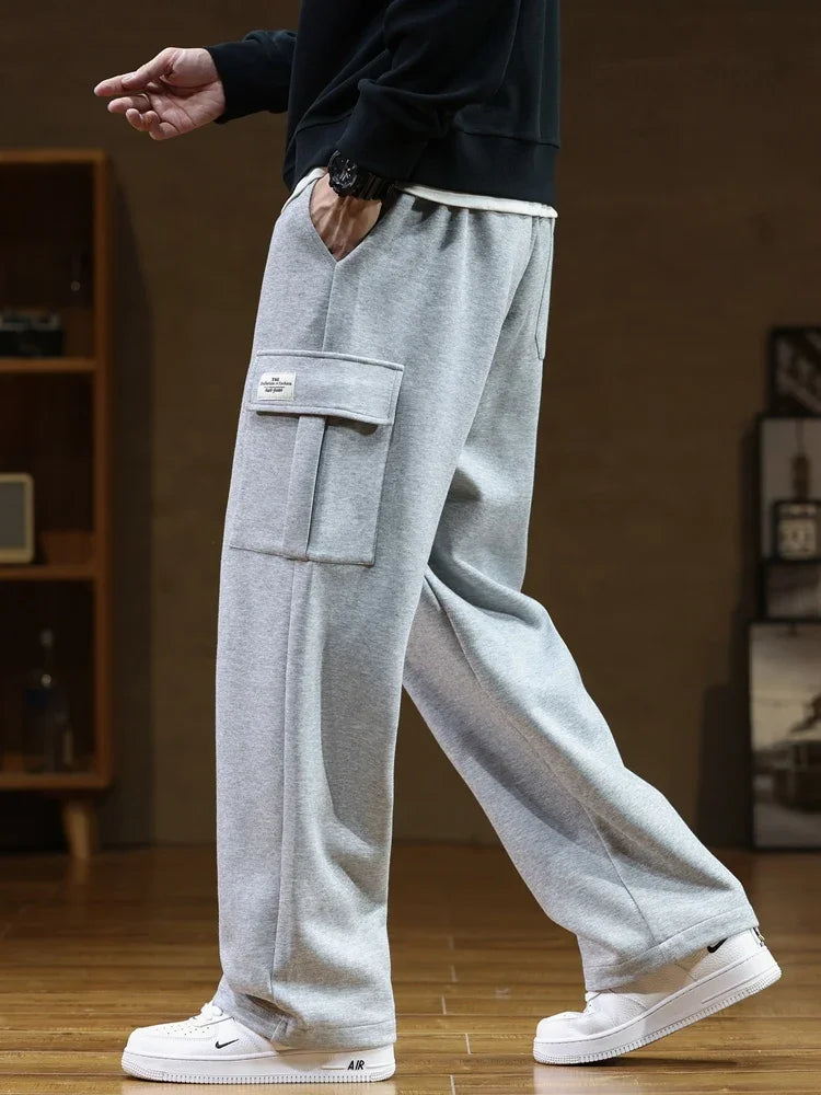 Heren Cargo Joggingbroek met Verstelbare Pasvorm en Zachte Fleece Comfort