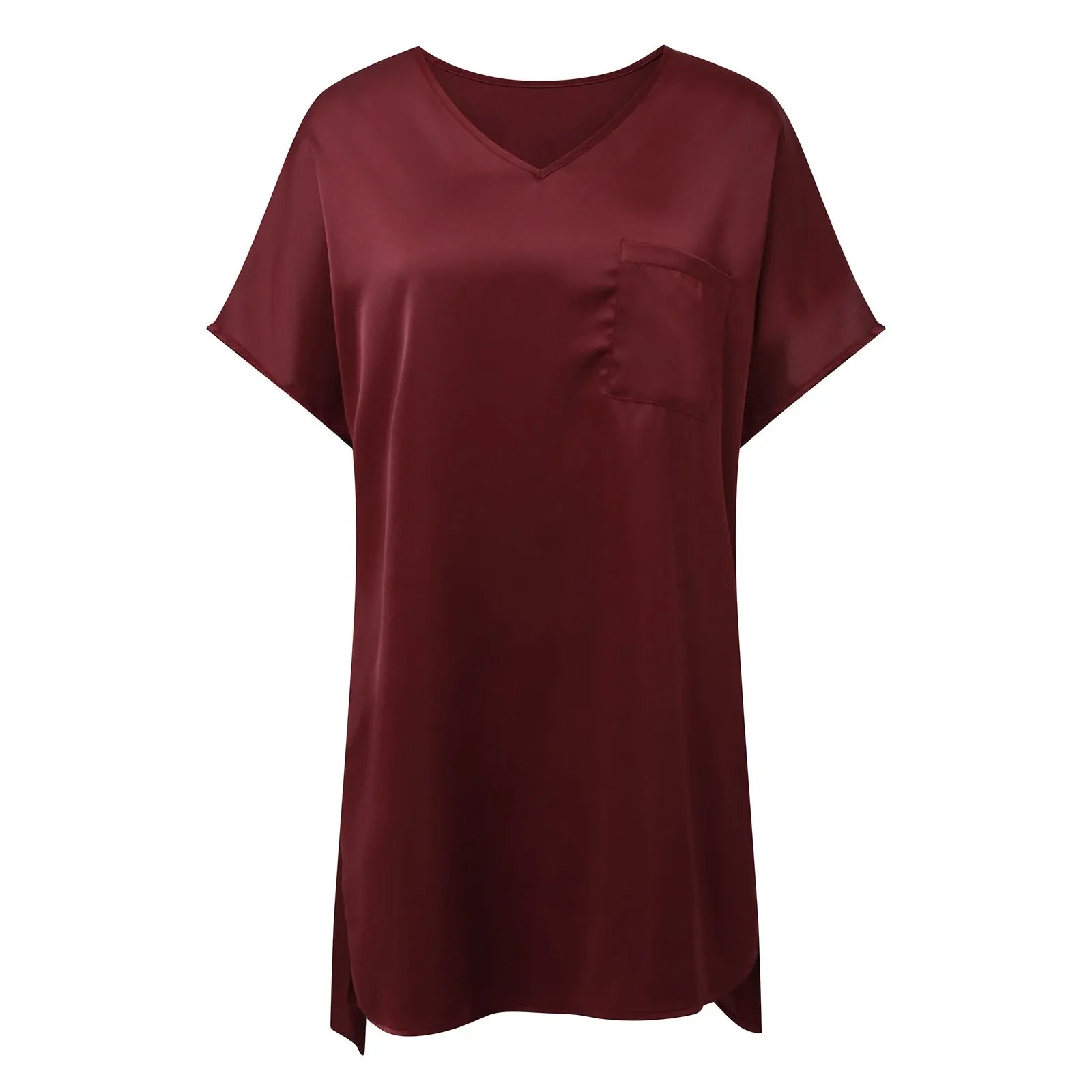 Satijnen Sexy Nachtjurk Dames | V-Hals Zomers Elegante Mini Jurk