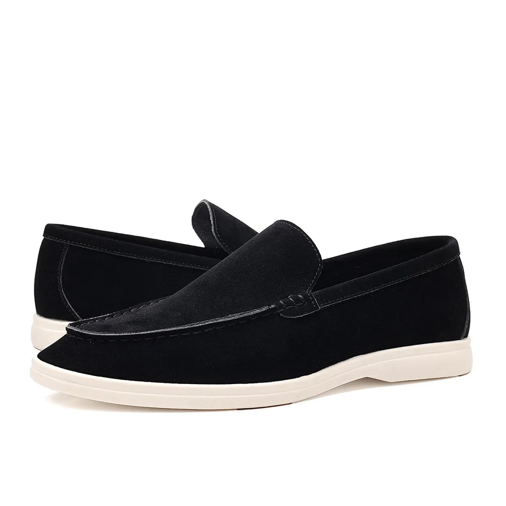 Klassieke Formele Schoenen voor Mannen – Suède Leren Instappers voor Bruiloft en Feest