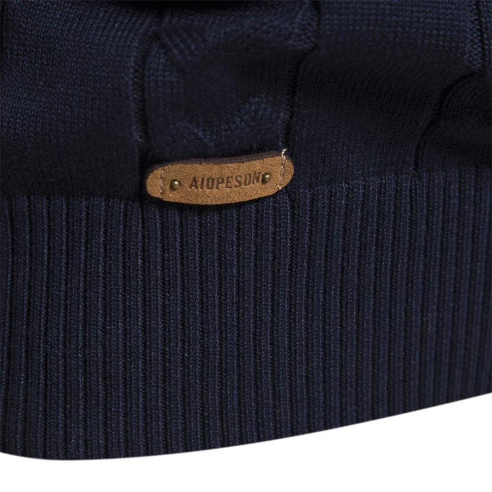 Heren Premium Katoenen Zip Polo – Tijdloze Stijl & Dagelijks Comfort