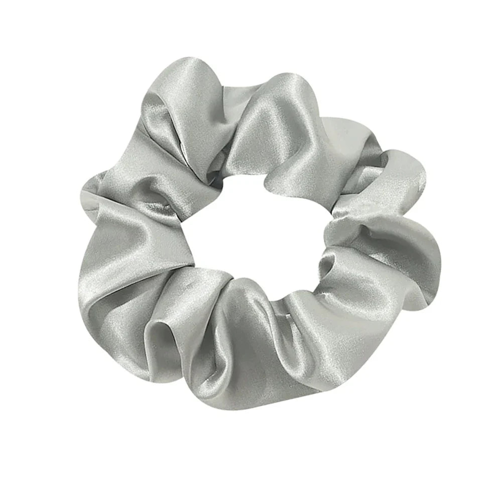 Zijde Haar Scrunchie met Zilverionen Bescherming – Zacht, Antibacterieel en Haarsafe