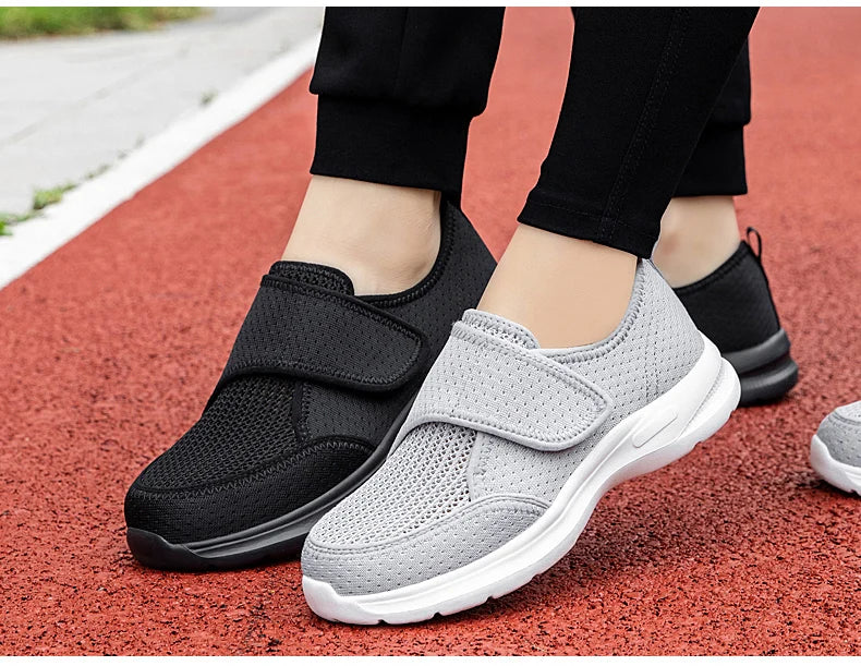 Orthopedische Extra-Brede Wandelschoenen – Comfort voor Gezwollen Voeten en Gevoelige Zolen