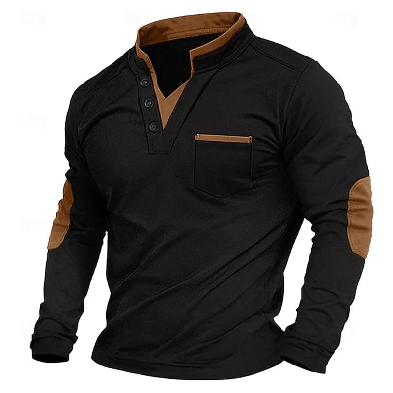 Heren V-hals Sweatshirt – Comfortabel, Stijlvol & Veelzijdig voor Elke Dag