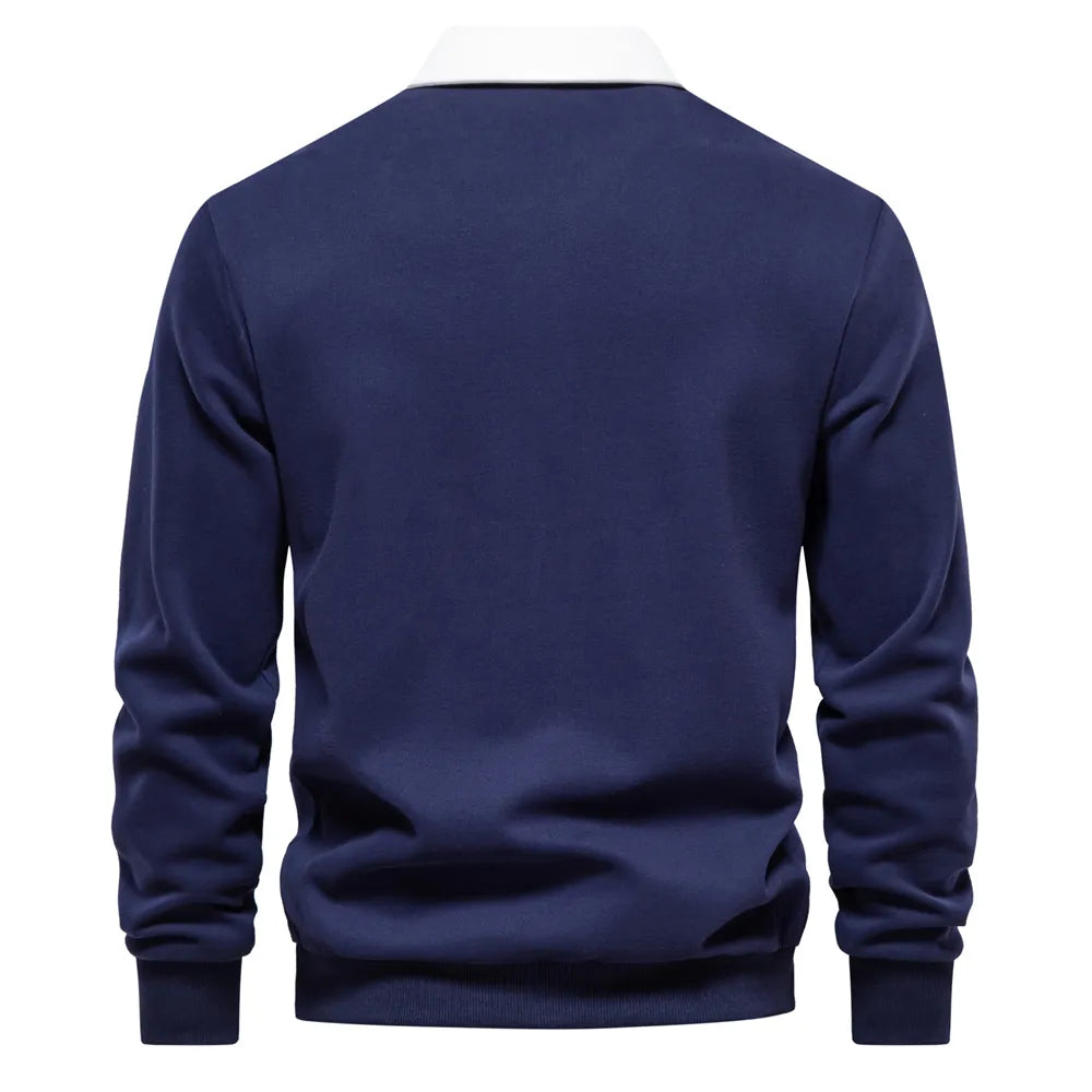Klassiek Winter-Polo voor Heren – Warme & Stijlvolle Polo met Comfortabele Pasvorm