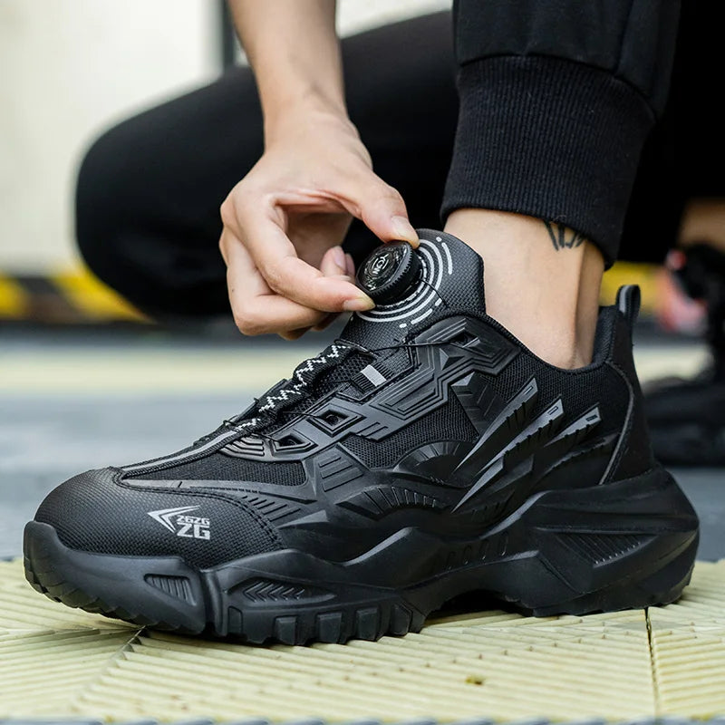 Ademend Werkschoenen voor Heren – Kevlar Zool, Stalen Neus, Comfort voor de Hele Dag