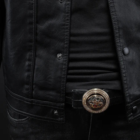 Rider Leren Jack – Stoer Motorjack van Premium Leer met Luxe Afwerking