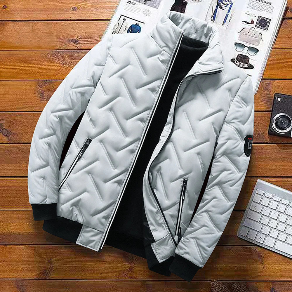 Polar Guard Jas – Warme Gewatteerde Winterjas met Slim Fit & Beschermende Kraag