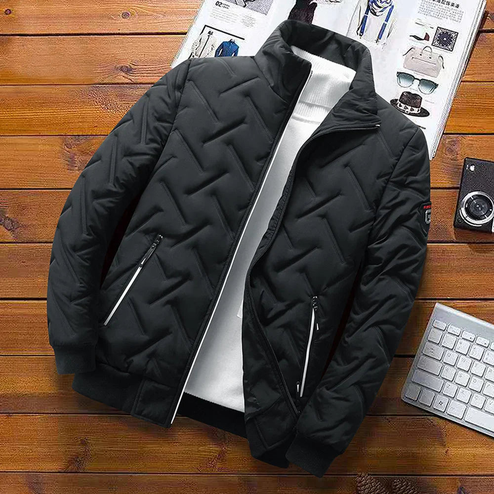 Polar Guard Jas – Warme Gewatteerde Winterjas met Slim Fit & Beschermende Kraag