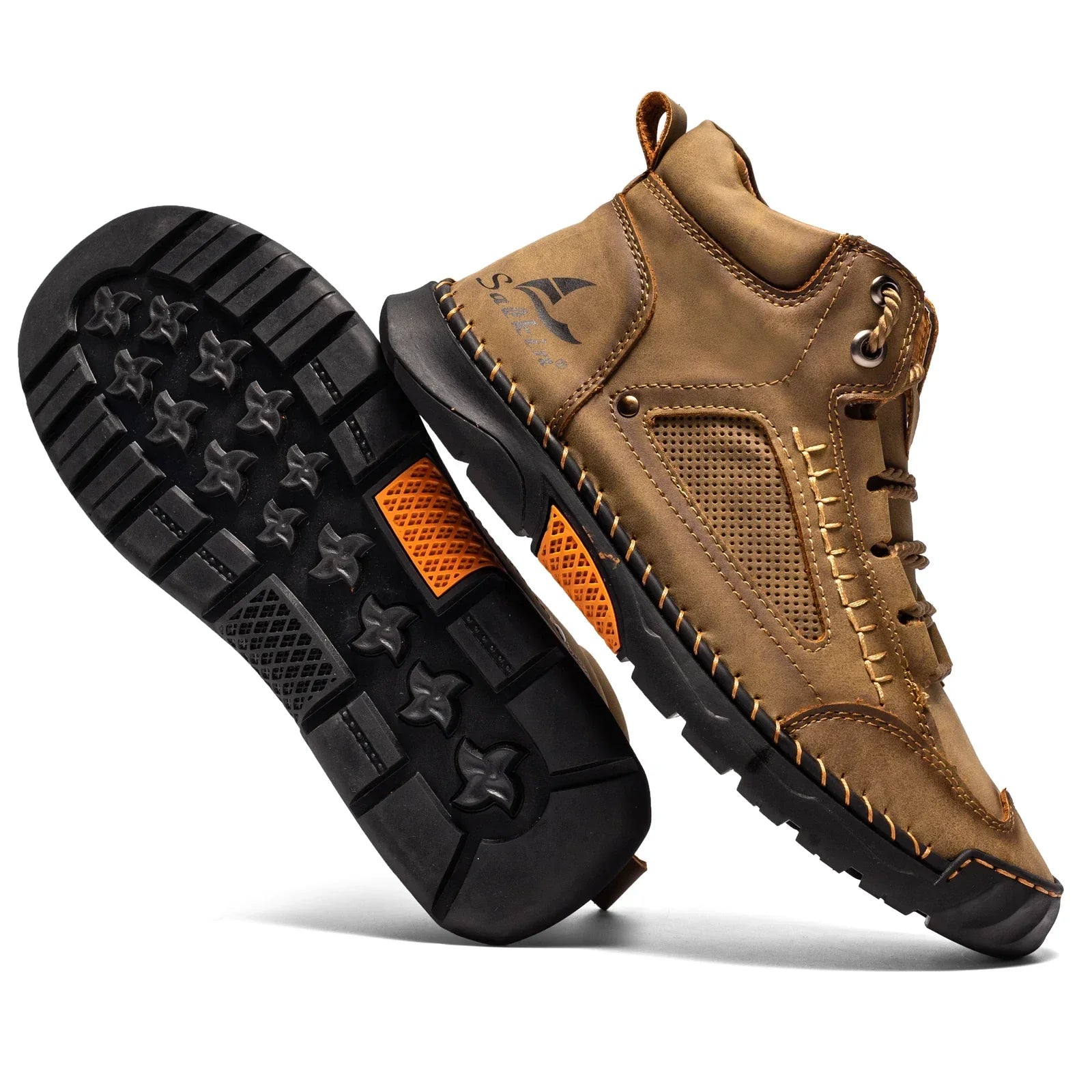 Hoge Top Schoenen – Premium Leer, Waterdicht en Ademend voor Ultiem Comfort