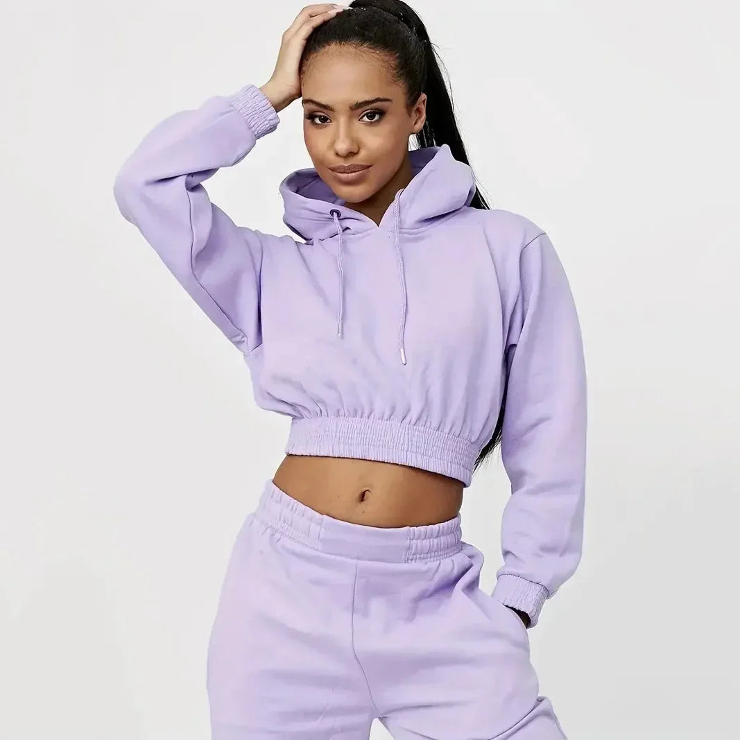 Dames Trainingspak – Pullover Trui & Sweatpants in Comfortabele Stijl