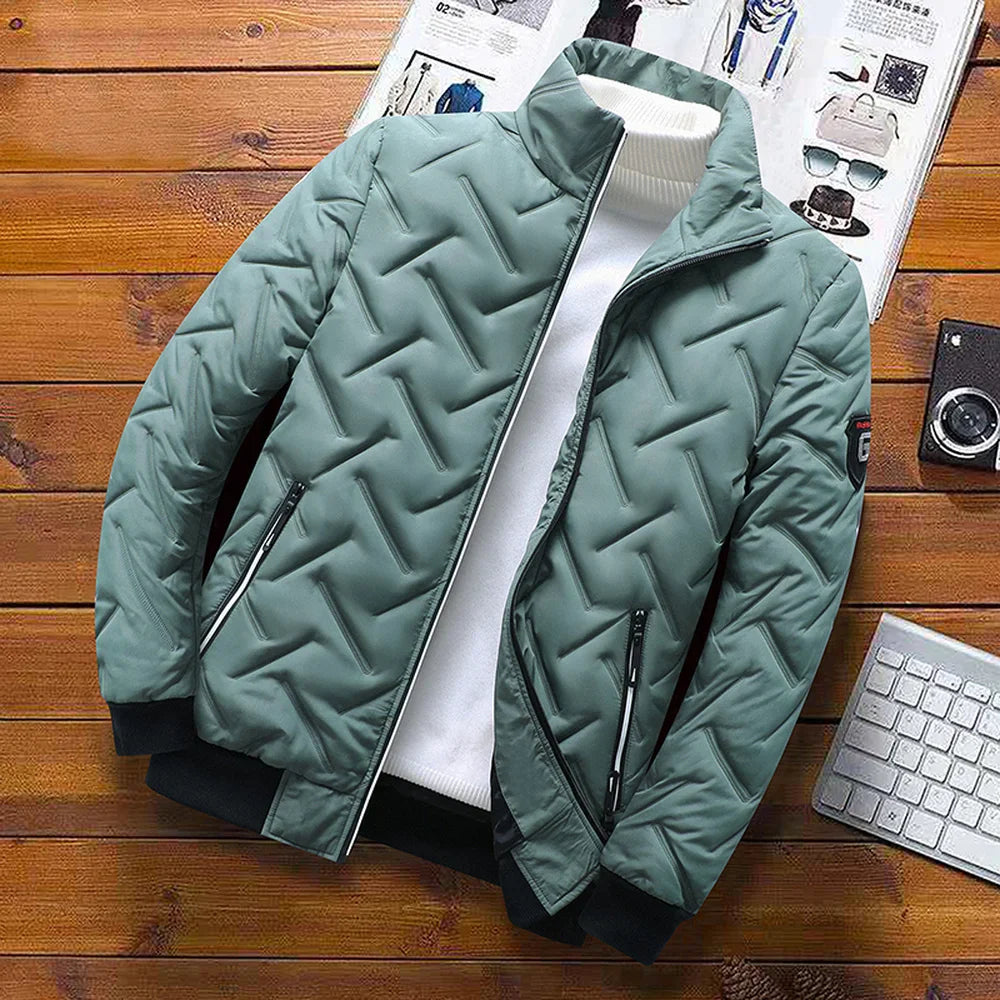 Polar Guard Jas – Warme Gewatteerde Winterjas met Slim Fit & Beschermende Kraag