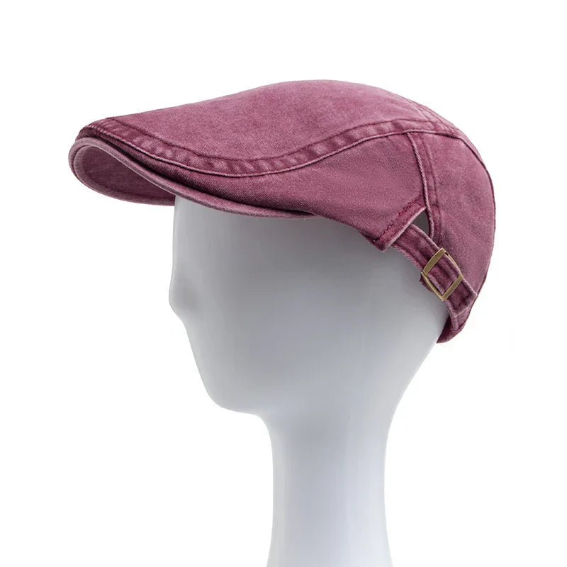 Vintage Heren Pet – Retro Stijl Pet met Verstelbare Pasvorm en Ademend Comfort
