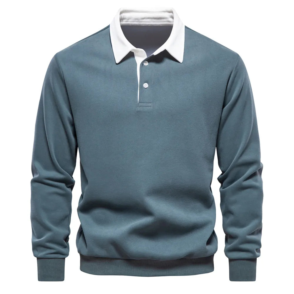 Klassiek Winter-Polo voor Heren – Warme & Stijlvolle Polo met Comfortabele Pasvorm