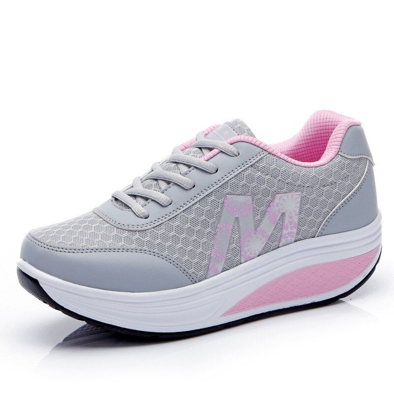Dames Orthopedische Sneakers – Comfortabele Veterschoenen met Bogensteun en Verende Zool voor Wandelen