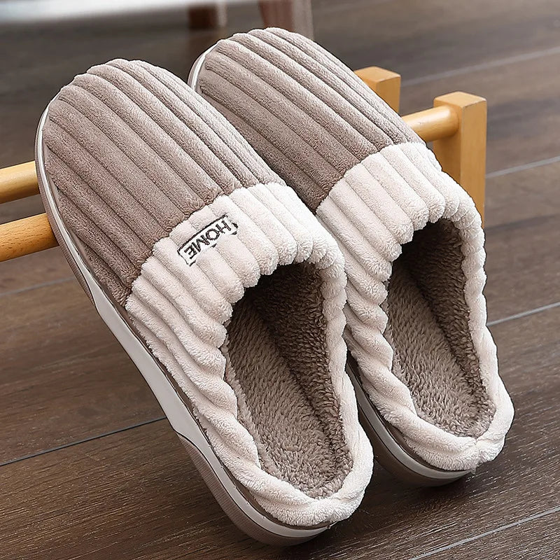 Comfortabele loungeslippers – Zachte, Warme & Antislip Pantoffels voor Thuis