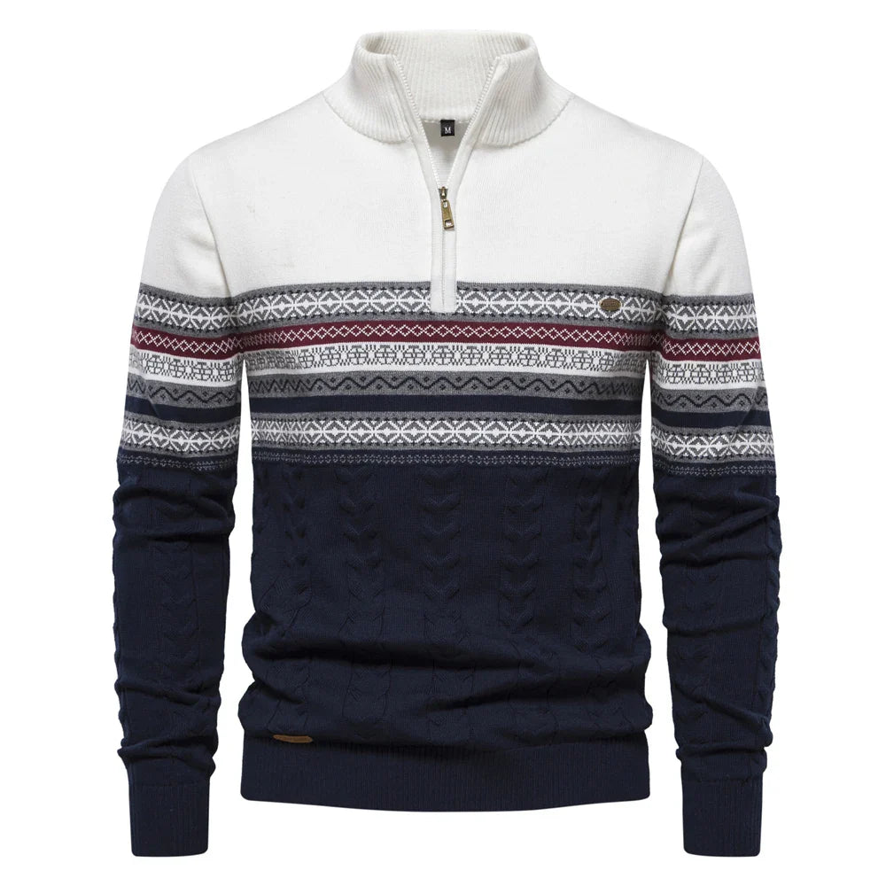 Heren Premium Katoenen Zip Polo – Tijdloze Stijl & Dagelijks Comfort