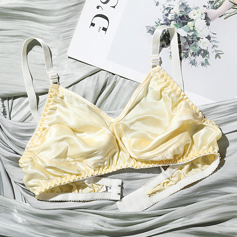 Luxe Zijde Beha Zonder Beugel – Elegant, Ademend & Comfortabel Ondergoed