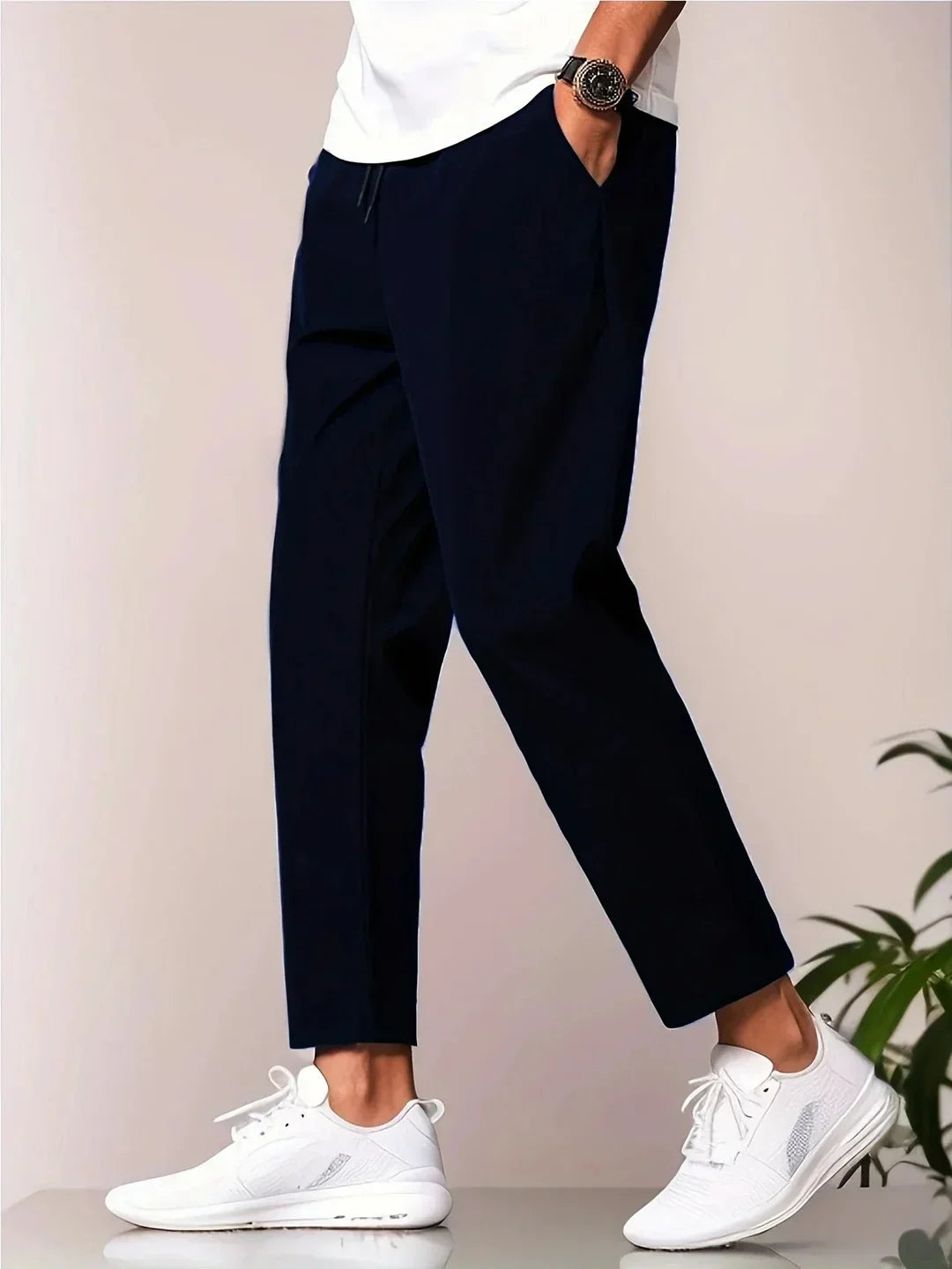 Ademende Vrijetijdsbroek voor Heren – Comfortabel voor Reizen & Weekenden