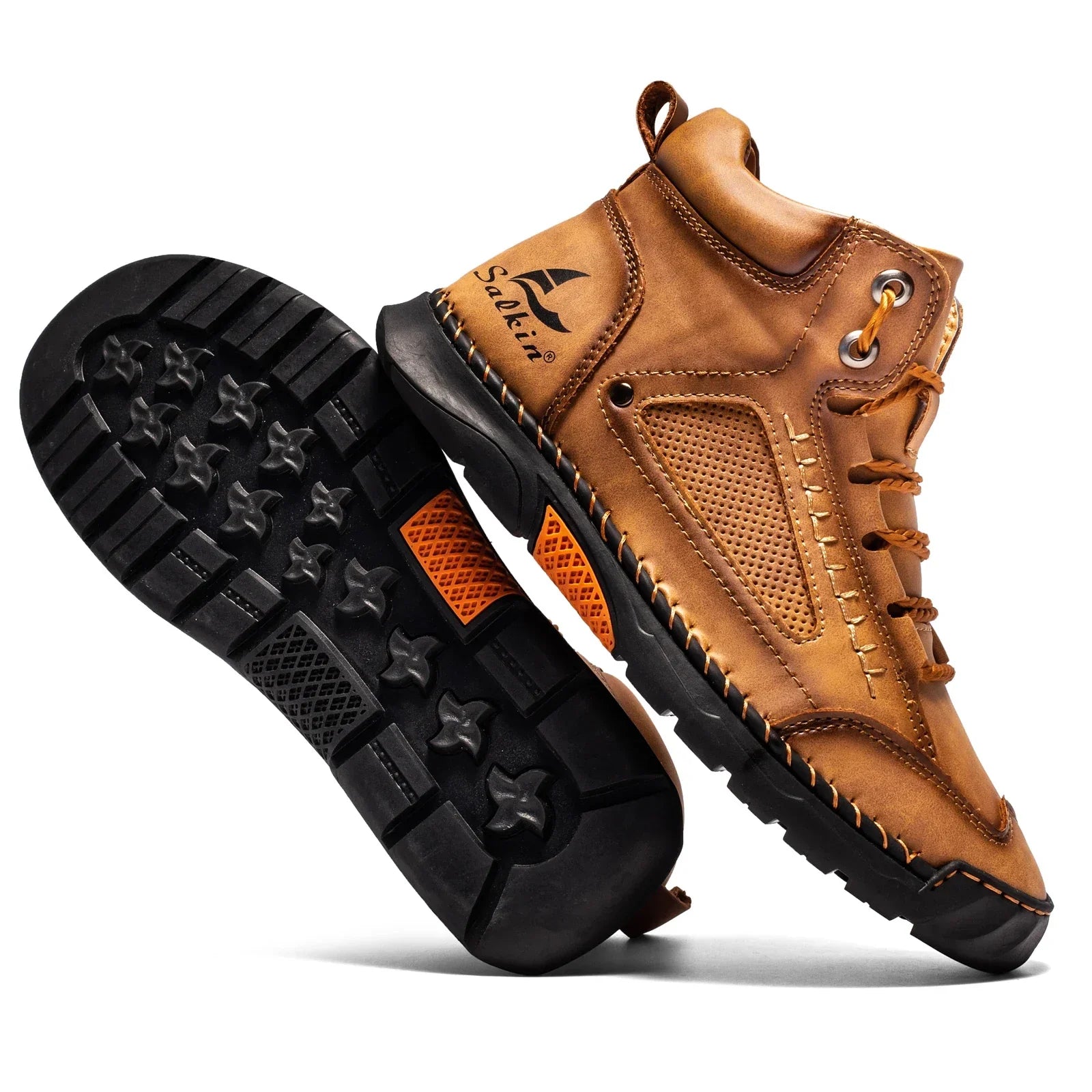 Hoge Top Schoenen – Premium Leer, Waterdicht en Ademend voor Ultiem Comfort