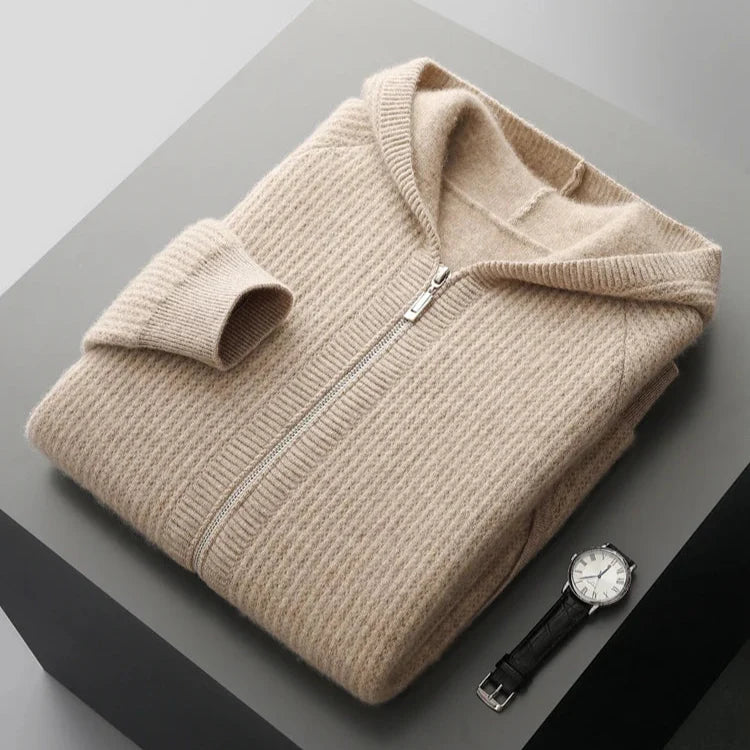 Cashmere Zip Hoodie – Luxe, Comfortabele en Zachte Hoodie van Kasjmier