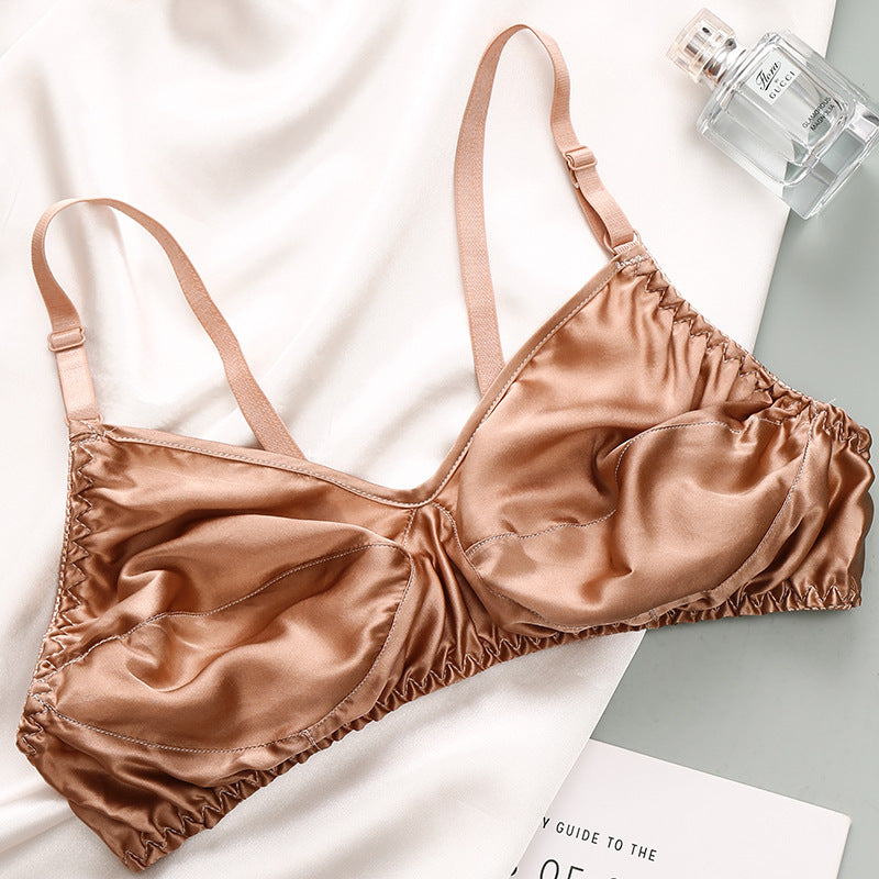 Luxe Zijde Beha Zonder Beugel – Elegant, Ademend & Comfortabel Ondergoed