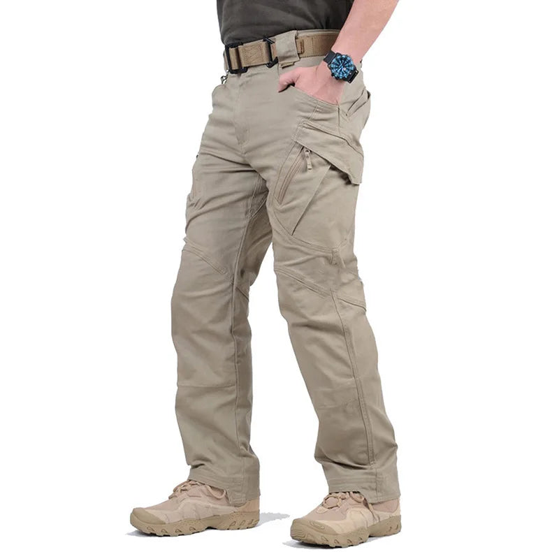 Tactische Heren Cargo Broek – Outdoor Broek met Meerdere Zakken voor Wandelen, Hardlopen en Avontuur