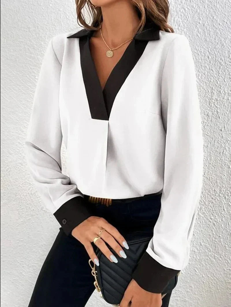 Elegante Dames Business Blouse – Ademend, Strijkvrij en Professioneel Comfort