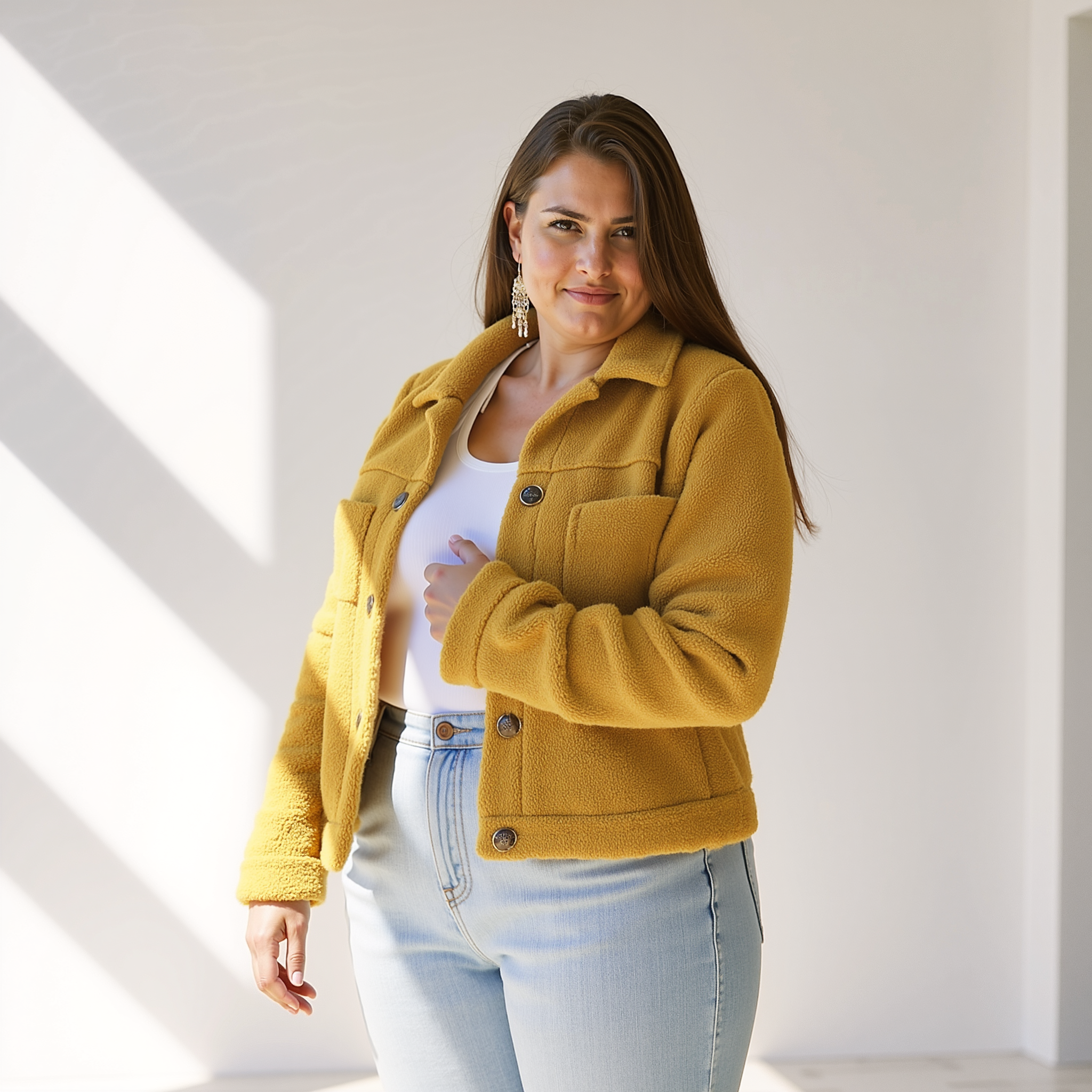 Lichtgewicht Dames Fleece Jas – Flatterende Snit & Gezellig Comfort voor de Herfst