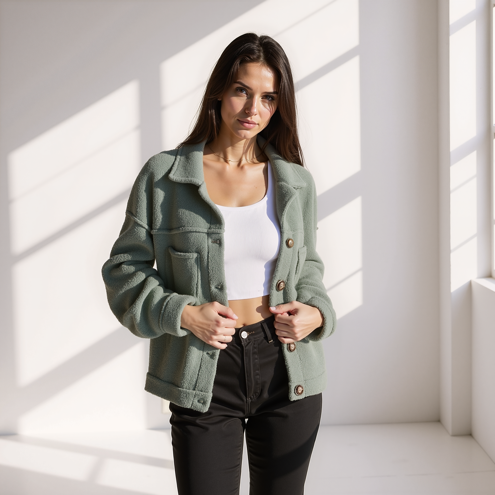 Lichtgewicht Dames Fleece Jas – Flatterende Snit & Gezellig Comfort voor de Herfst