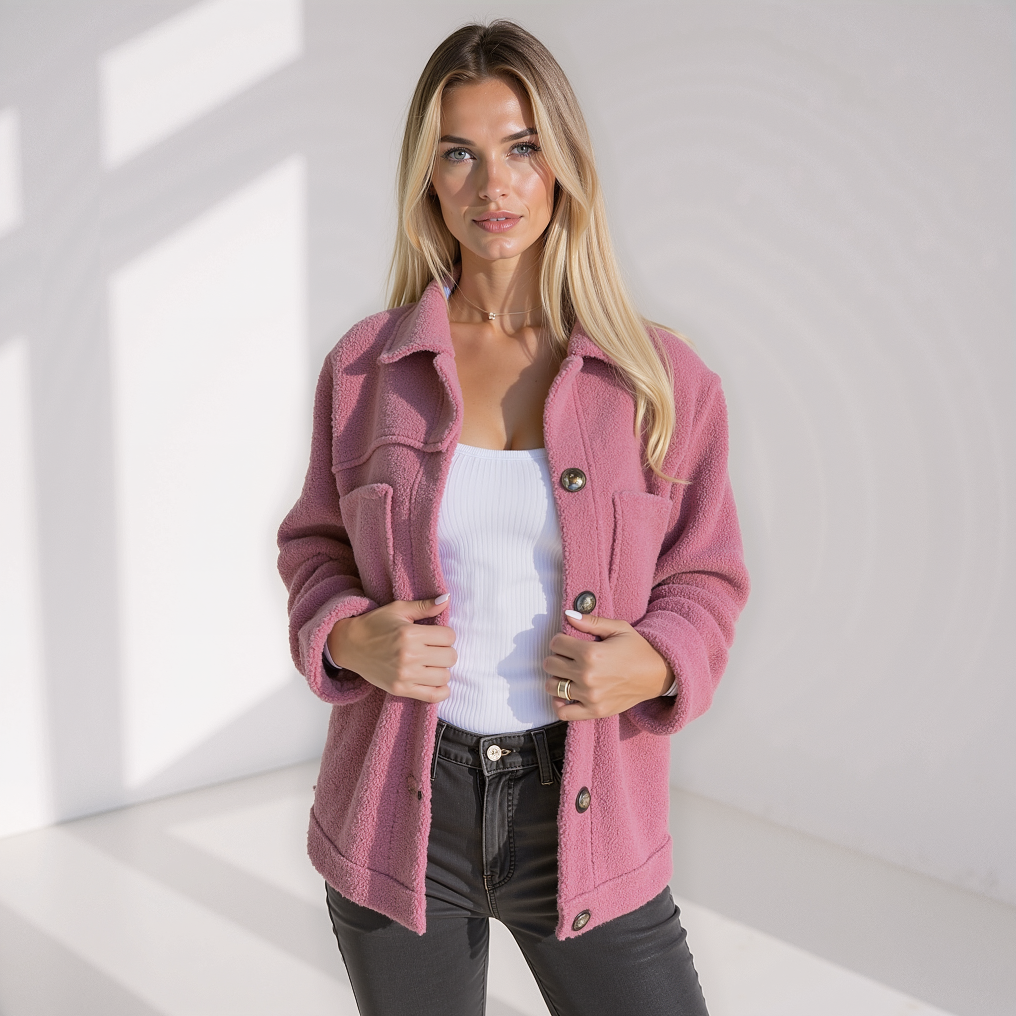 Lichtgewicht Dames Fleece Jas – Flatterende Snit & Gezellig Comfort voor de Herfst