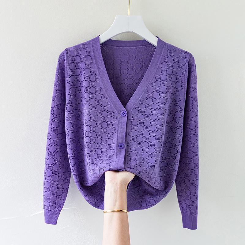 Zijde Gebreide Cardigan Dames – Licht, Comfortabel & Elegante Zomerlaag