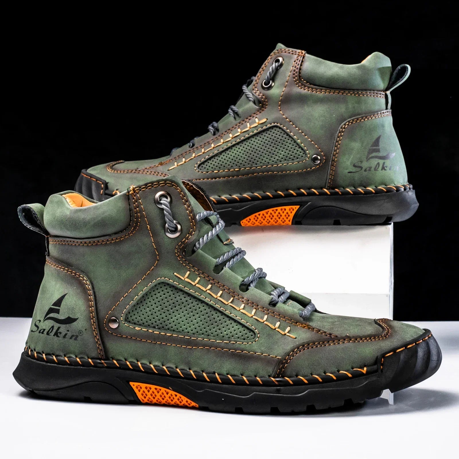 Hoge Top Schoenen – Premium Leer, Waterdicht en Ademend voor Ultiem Comfort