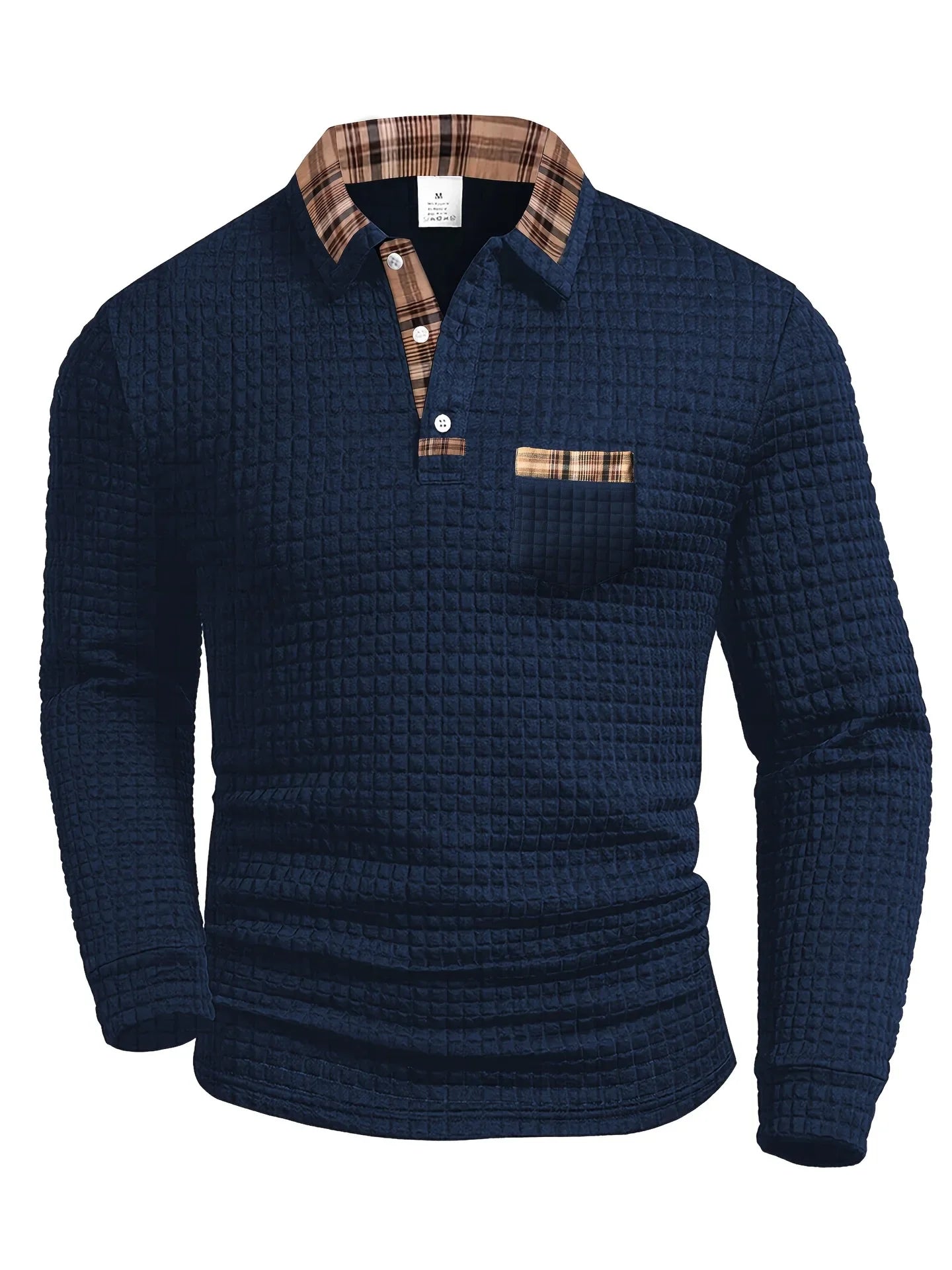 Polo Shirt met Ruitpatroon – Stijlvol, Comfortabel & Tijdloos Design