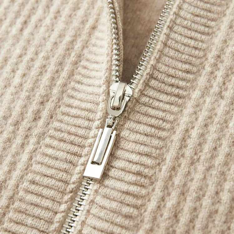 Cashmere Zip Hoodie – Luxe, Comfortabele en Zachte Hoodie van Kasjmier