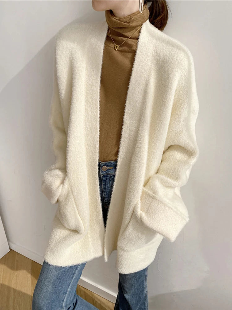 Pluche Wikkelvest | Ultiem Zacht Shawl-Style Loungewear met Zakken & Duimgaten