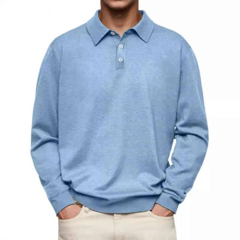 Polo Casual met Lange Mouwen – Stijlvolle Herenpolo voor Comfort & Smart-Casual Looks
