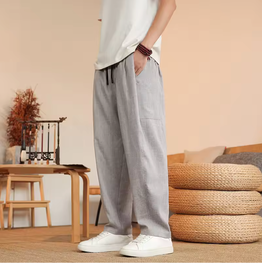 Ultrazachte Ademendende IJszijde Broek – Comfortabele Loungebroek met Relaxte Pasvorm
