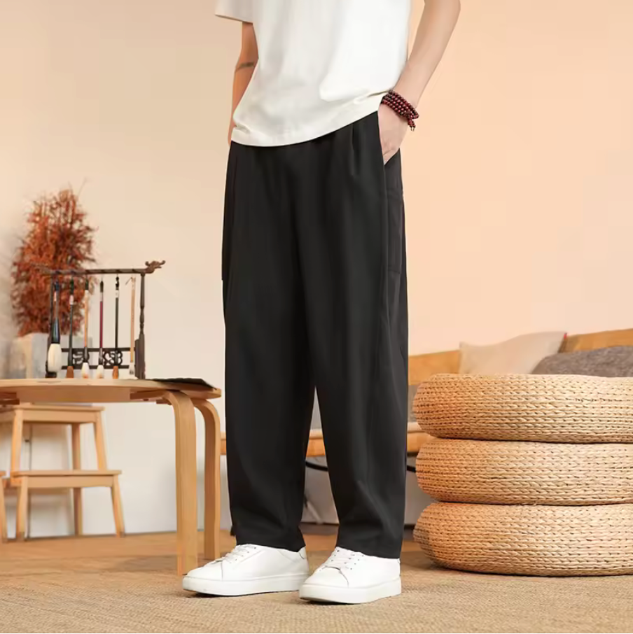 Ultrazachte Ademendende IJszijde Broek – Comfortabele Loungebroek met Relaxte Pasvorm