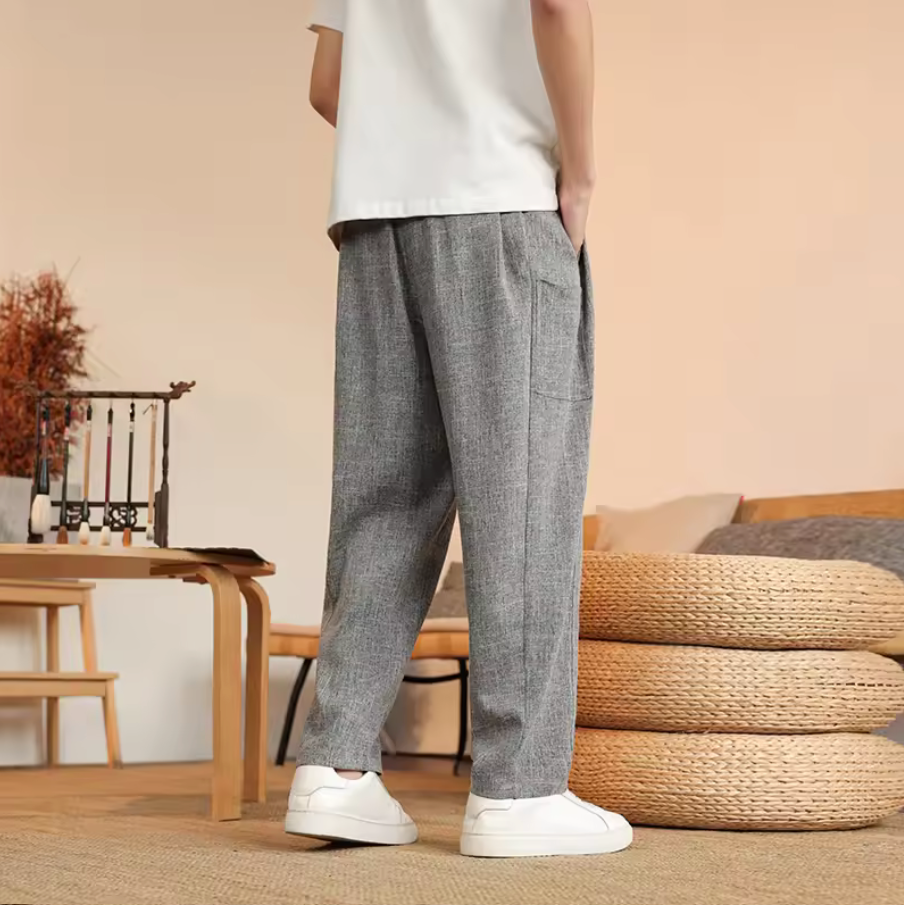 Ultrazachte Ademendende IJszijde Broek – Comfortabele Loungebroek met Relaxte Pasvorm