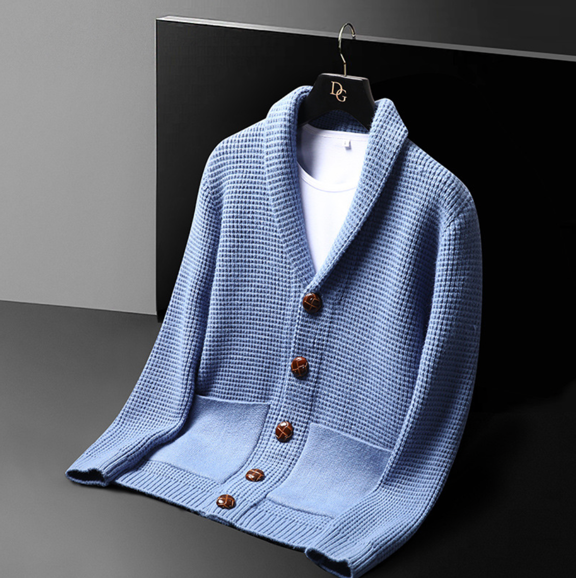 Klassieke Warme Gebreide Cardigan – Tijdloze Heren & Dames Vest met Comfortabele Pasvorm