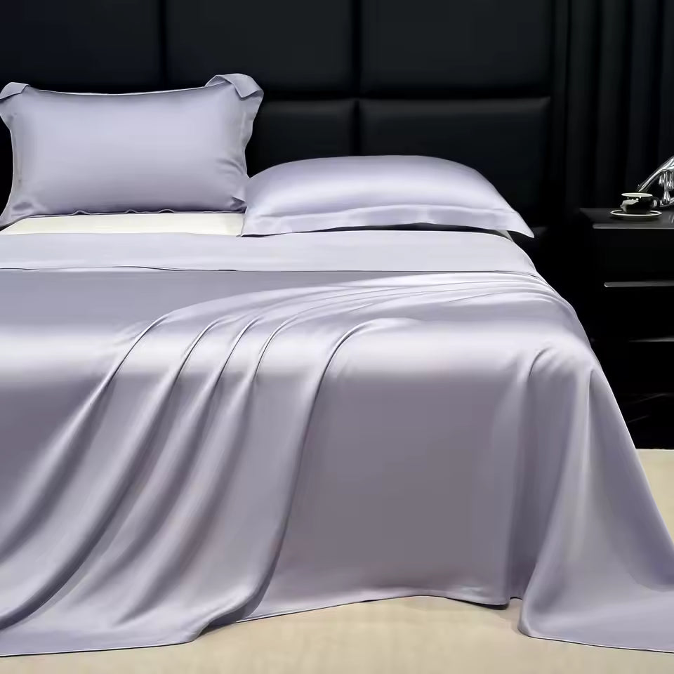 Luxueuze Satijnen Lakenenset – Zacht, Glad en Kreukvrij Beddengoed voor Comfortabele Slaap