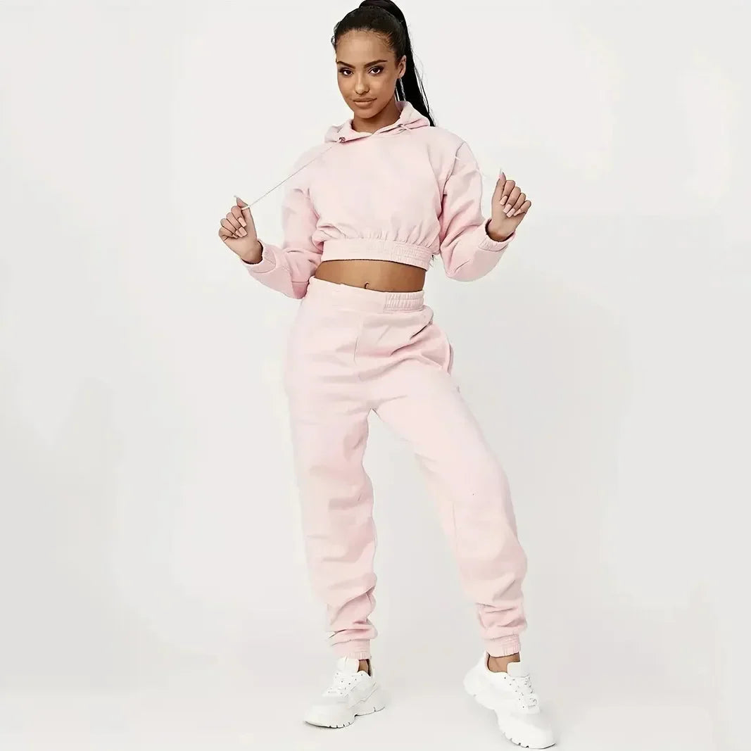 Dames Trainingspak – Pullover Trui & Sweatpants in Comfortabele Stijl